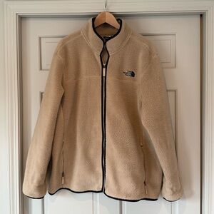 The North Face Men’s Full-Zip Sherpa Fleece Jacket – Tan – XXL”